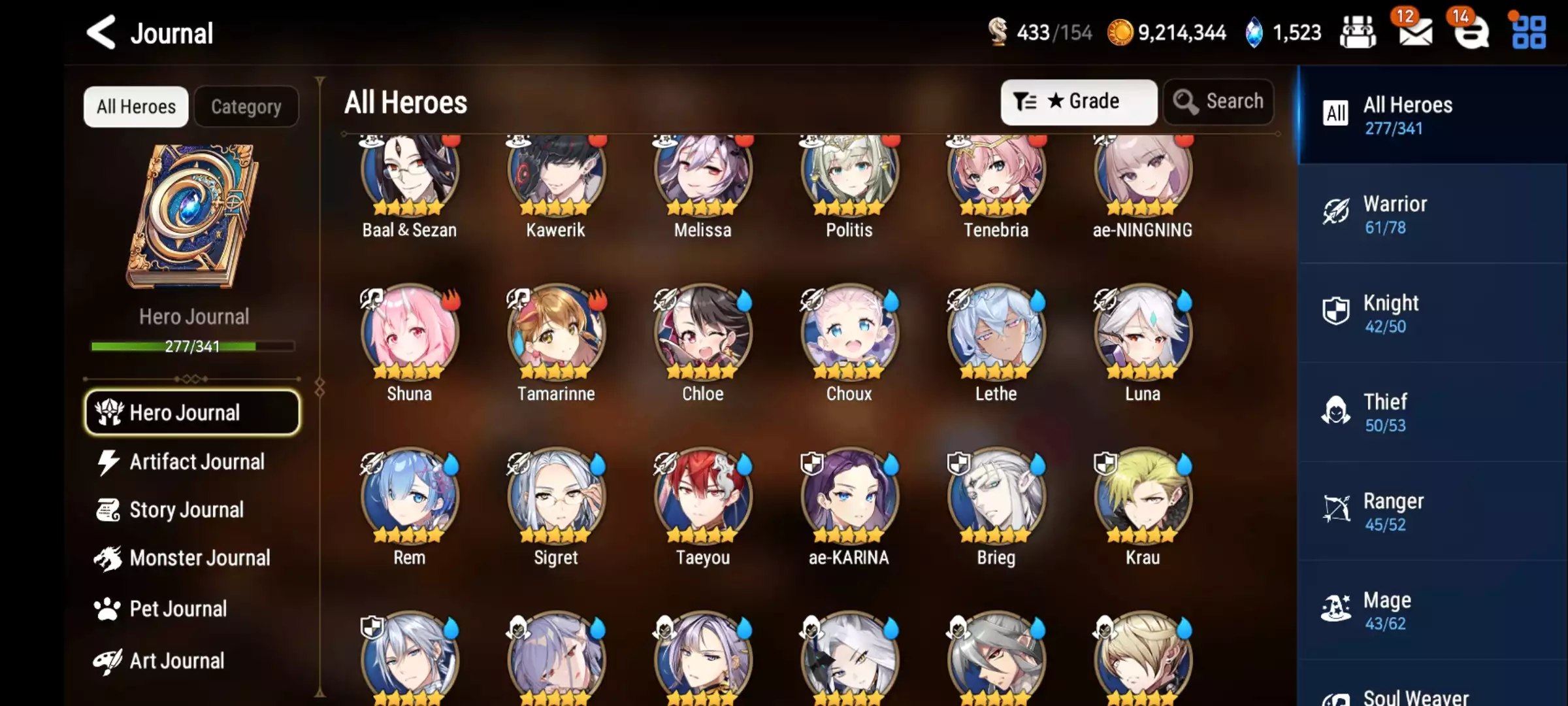 Ảnh 27ml hot meta senya politis atwin Collab limited gần full thiếu vài con trong hình Full overlord Full aespa Full slime Max spd 306 Auto all hunt trừ c13 95 con 6* Tài nguyên nhiều lá, charm đập đồ